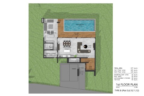 Chalet de 3 dormitorios en Ko Samui, Tailandia № 165530 - foto 14