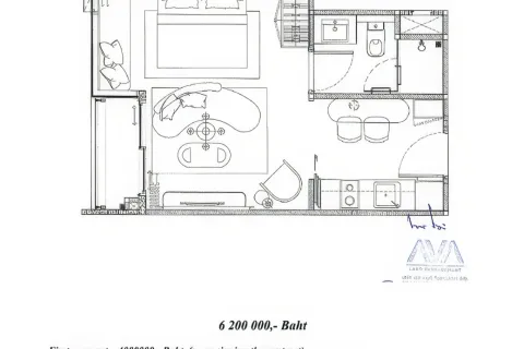 Apartamento de 1 dormitorio en Pattaya, Tailandia № 155582 - foto 4