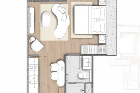 Apartamento de 1 dormitorio en Pattaya, Tailandia № 155582 - foto 3