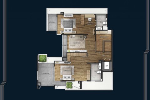 Chalet de 4 dormitorios en Bangkok, Tailandia № 165406 - foto 14