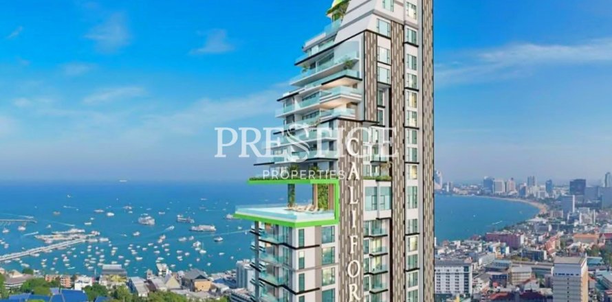 Condo à Pattaya, Thaïlande, 1 chambre № 198201