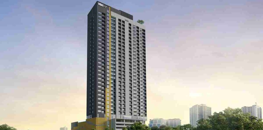 Estudio en el condominio en Bangkok, Tailandia № 208816