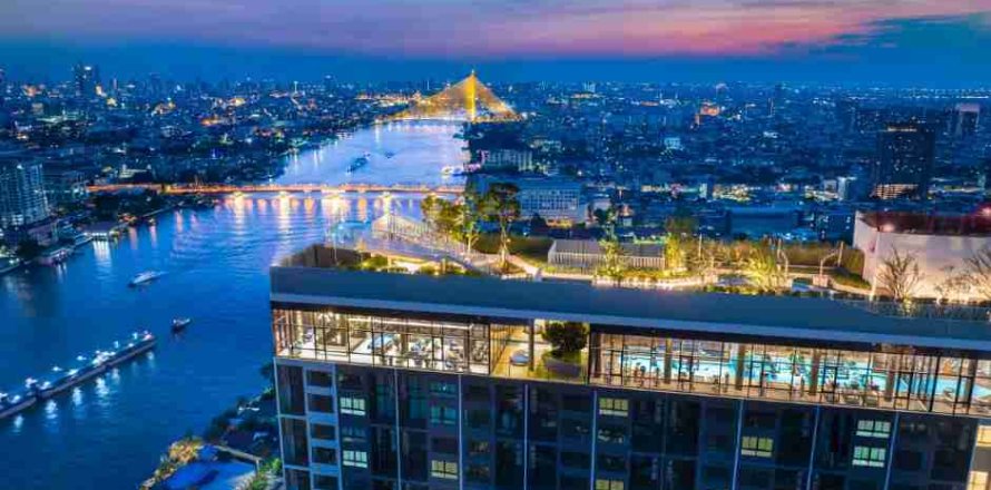 Estudio en el condominio en Bangkok, Tailandia № 208813