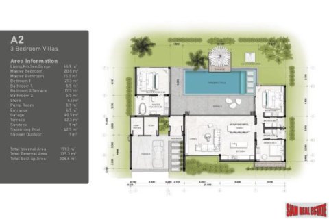 Chalet de 3 dormitorios en Phuket, Tailandia № 203142 - foto 4