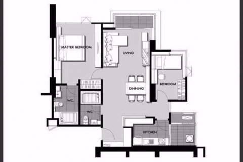 Condominio de 2 dormitorios en Phra Khanong, Bangkok, Tailandia № 47831 - foto 9