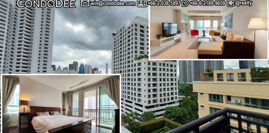 Condo à Khlong Toei, Bangkok, Thaïlande, 2 chambres № 201087