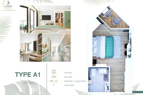 Condominio de 1 dormitorio en Surin Beach, Tailandia № 166896 - foto 29