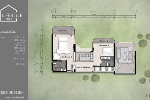 Chalet de 3 dormitorios en Ko Samui, Tailandia № 166090 - foto 12