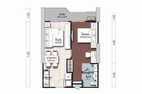 Condominio de 1 dormitorio en Bangkok, Tailandia № 183405 - foto 5