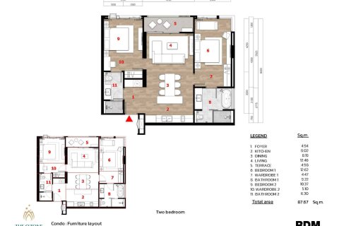 Condo on Layan Beach, Thailand, 2 bedrooms  № 166731 - photo 22