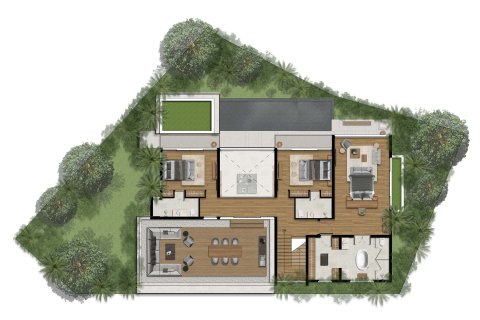 Chalet de 3 dormitorios en Nai Yang, Tailandia № 165690 - foto 14