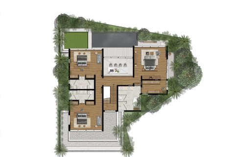 Chalet de 3 dormitorios en Nai Yang, Tailandia № 165691 - foto 11