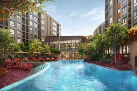 Condo à Kathu, Thaïlande, 2 chambres  № 153855
