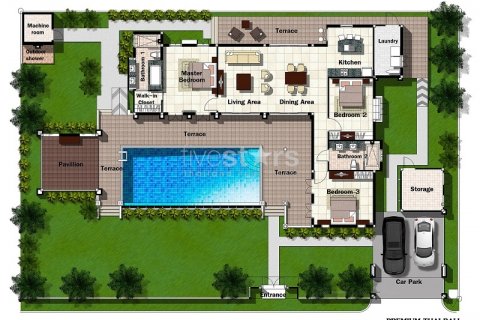 Casa de 3 dormitorios en Hua Hin, Tailandia № 67095 - foto 7