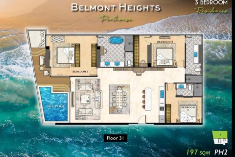 Condominio de 3 dormitorios en Pattaya, Tailandia № 165133 - foto 14