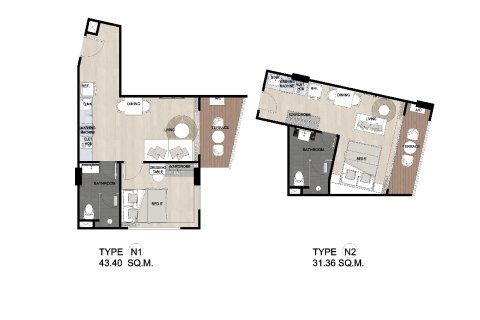 Condo sur Naithon Beach, Thaïlande, 1 chambre  № 165285 - photo 17