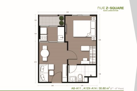 Condominio de 1 dormitorio en Bangkok, Tailandia № 203567 - foto 12