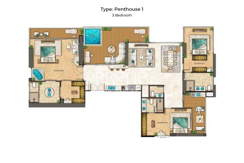 Condo in Pattaya, Thailand, 3 bedrooms № 197802 - photo 15