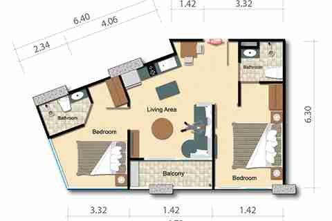 Condominio de 2 dormitorios en Pattaya, Tailandia № 184182 - foto 9