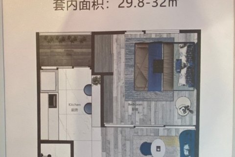 Condominio de 1 dormitorio en Chiang Mai, Tailandia № 205622 - foto 3