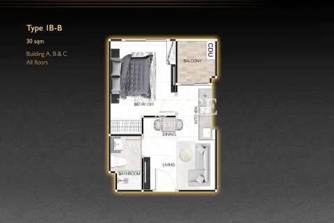 Condominio de 1 dormitorio en Pattaya, Tailandia № 209069 - foto 7