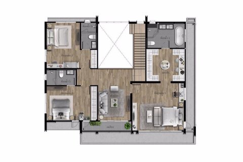 Haus in Bang Kapi, Bangkok, Thailand 4 Schlafzimmer № 63333 - Foto 15