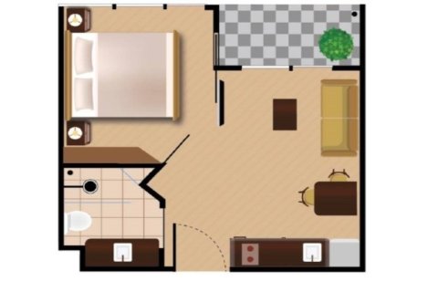 Condominio de 1 dormitorio en Pattaya, Tailandia № 205461 - foto 2