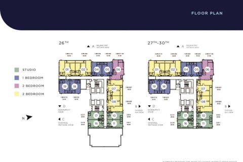 Condominio de 5 dormitorios en Pattaya, Tailandia № 169881 - foto 20