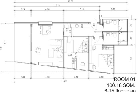 Condo in Bang Lamung, Thailand, 2 bedrooms  № 222506 - photo 8