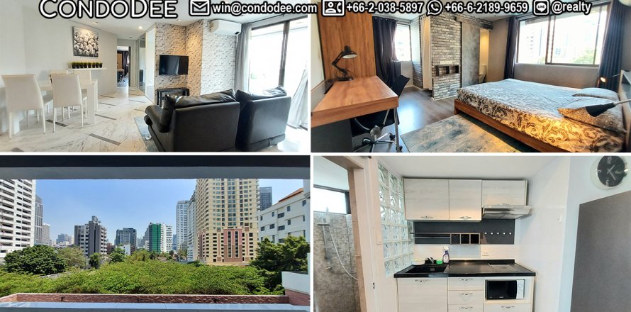 Condo à Khlong Toei, Bangkok, Thaïlande, 2 chambres  № 201079