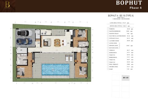 วิลล่าในเกาะสมุย, ประเทศไทย 3 ห้องนอน № 165629 - รูปถ่าย 6