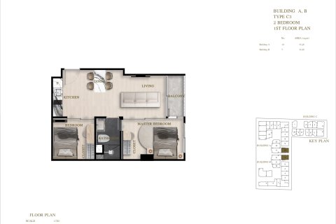 คอนโดมิเนียมในพัทยา, ประเทศไทย, 2 ห้องนอน № 165635 - รูปถ่าย 13