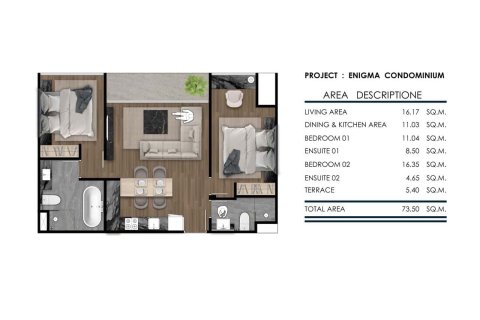 Condominio de 2 dormitorios en Rawai, Tailandia № 165778 - foto 15