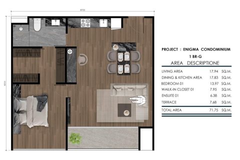 Condominio de 1 dormitorio en Rawai, Tailandia № 165776 - foto 17