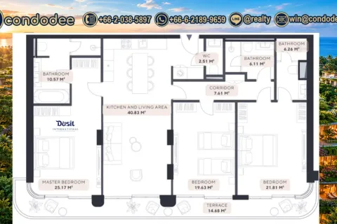 Condominio de 3 dormitorios en Bangkok, Tailandia № 201884 - foto 9