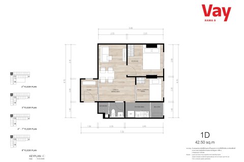Eigentumswohnung in Bangkok, Thailand, 1 Schlafzimmer № 222626 - Foto 13