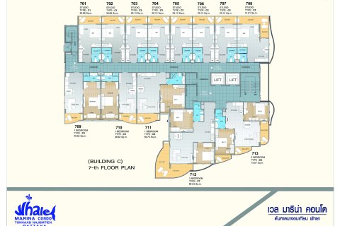 Condo in Bang Lamung, Thailand, 1 bedroom  № 165498 - photo 19