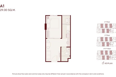 Condominio de 1 dormitorio en Bangkok, Tailandia № 233672 - foto 7
