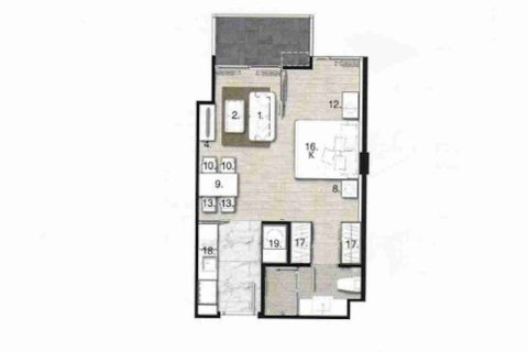 Condominio de 1 dormitorio en Bangkok, Tailandia № 183653 - foto 14