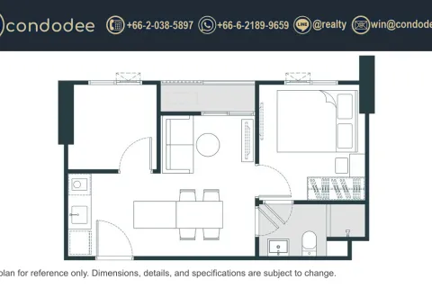 Condo in Bangkok, Thailand, 1 bedroom № 233999 - photo 4