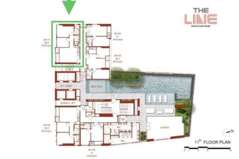 Condominio de 2 dormitorios en Bangkok, Tailandia № 151009 - foto 8