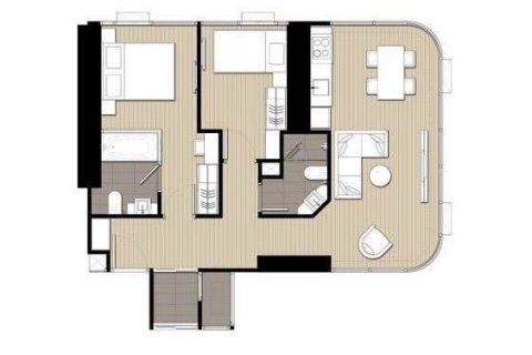 Condominio de 2 dormitorios en Bangkok, Tailandia № 155730 - foto 12