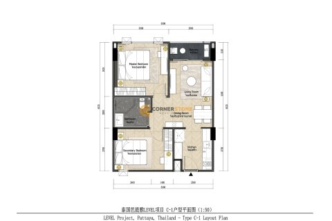 Estudio en el condominio en Jomtien Beach, Pattaya, Tailandia № 232952 - foto 2