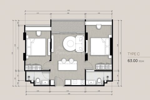 Condominio de 2 dormitorios en Pattaya, Tailandia № 151033 - foto 2
