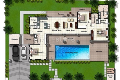 Casa de 3 dormitorios en Hua Hin, Tailandia № 67096 - foto 7