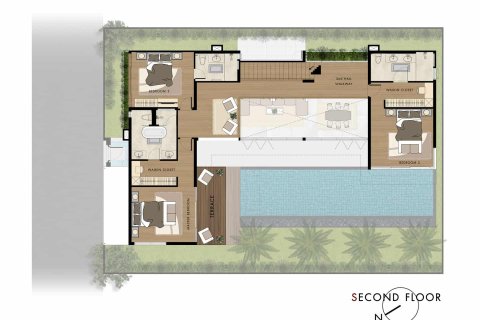 Chalet de 4 dormitorios en Layan Beach, Tailandia № 166558 - foto 16