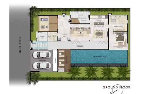 Chalet de 4 dormitorios en Layan Beach, Tailandia № 166558 - foto 15