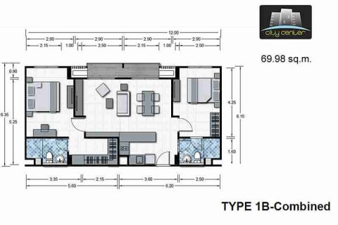 Eigentumswohnung in Pattaya, Thailand, 2 Schlafzimmer № 184156 - Foto 7