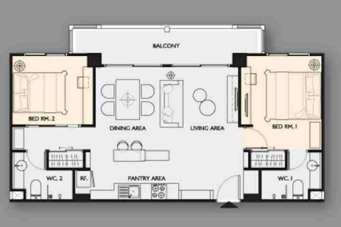 Condominio de 2 dormitorios en Pattaya, Tailandia № 184154 - foto 7