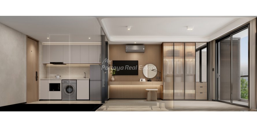 Estudio en el condominio en Pattaya, Tailandia № 205029